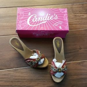 Candie's sz 7.5 vintage style heeled sandal